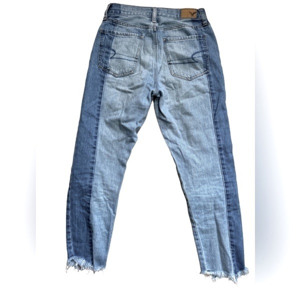 American Eagle Vintage Hi Rise Two Toned Jeans Size 2‎ - Picture 4 of 9